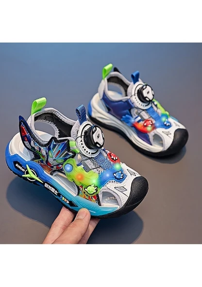 Cbtx Erkek Sandalet 2024 Yaz Yeni Çocuk Plaj Ayakkabıları 001 - 2