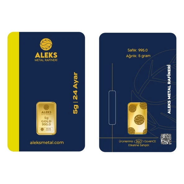 AgaKulche 5 gr 995 24 Ayar AMR Külçe Altın - 3