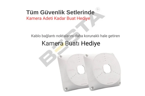 5 KAMERALI 5MP LENS 1080P WARM LED GECE RENKLİ 1 TB HDD DAHİL GÜVENLİK SETİ - 251W - 6