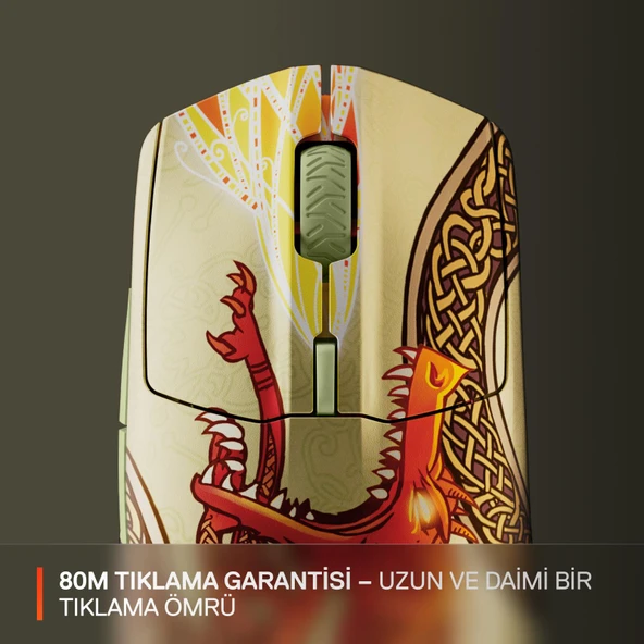 SteelSeries CS2 Dragon Lore Edition Wireless Kablosuz Oyuncu Mouse - Resim 5