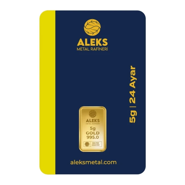 AgaKulche 5 gr 995 24 Ayar AMR Külçe Altın