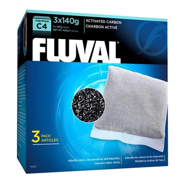 Fluval C4 Filtre Karbonu 3x140 Gr Filtre Malzemesi