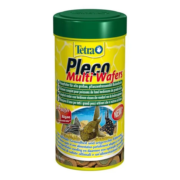 Tetra Pleco Multi Wafers 250ml - Vatoz ve Çöpçü Balığı Yemi