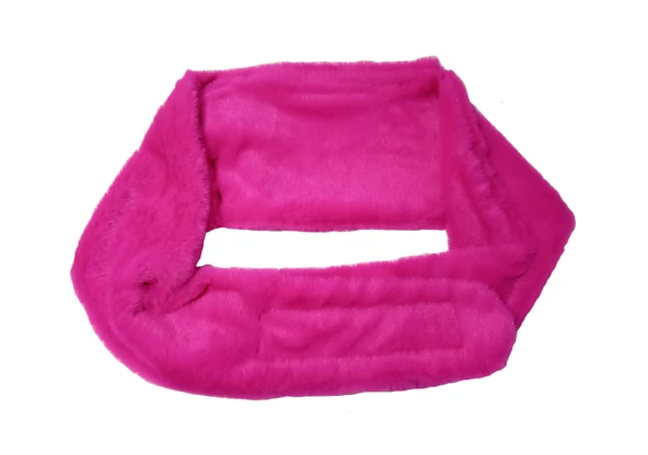 SICAK SU TORBASI 2 ADET,BEL VE OMUZ ICIN KUSAK SEKLINDE PELUŞ PEMBE TERMOFOR 1500ML 160x22CM - Resim 6