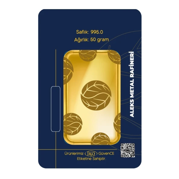AgaKulche 50 gr 995 24 Ayar AMR Külçe Altın - 2