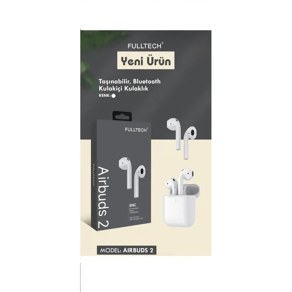 Fulltech Kablosuz Kulaklık AIRBUDS 2 ürün görseli 1