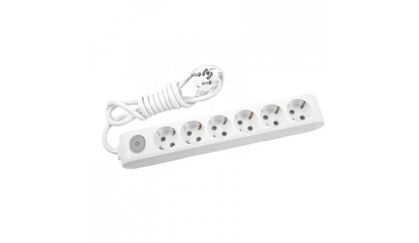 Viko Multilet 6 lı  Anahtarlı 3 Metre Kablolu Grup Priz - 9