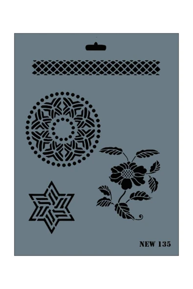 Rich New Seri N-135 Stencil 35x25 cm - 3