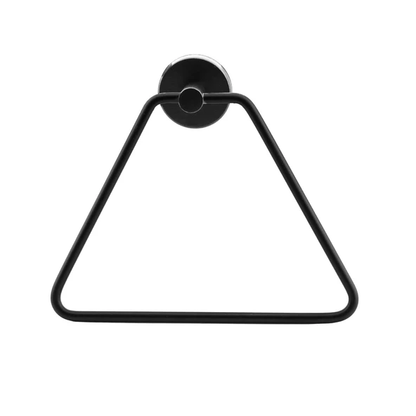 Banyo Mutfak Lavabo Üçgen Bez Havlu Askısı Siyah Paslanmaz Metal Vidalı Bez Havluluk Aparatı - 3