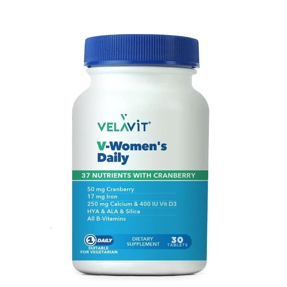 Velavit V-Women's Daily 37 Nutrients with Cranberry 30 Tablet - 1
