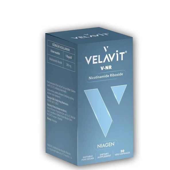Velavit V-NR Nicotinamide Riboside 30 Kapsül ürün görseli