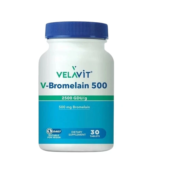 Velavit V-Bromelain 500 MG 30 Tablet ürün görseli