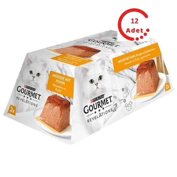 Gourmet Revelations Tavuklu Kedi Maması 2x57 gr 12'li Paket ürün görseli 1