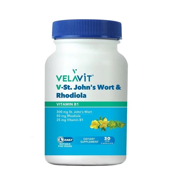 Velavit V-St.Johns Wort Rhodiola 30 Kapsül ürün görseli