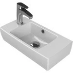 Cerastyle Turkuaz City Tezgah Üstü Lavabo 25/50 cm ( BATARYA DELİĞİ SOLDA )