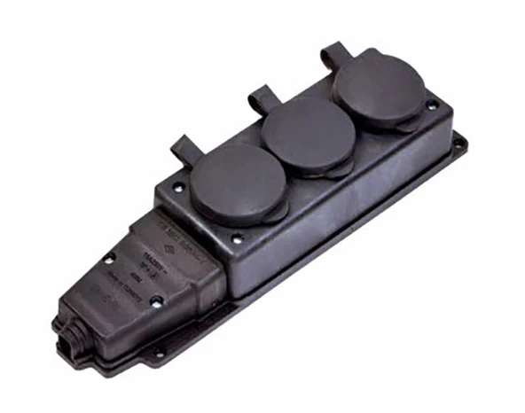 Avmdepo  Kauçuk 220V Uzatma 3'lü Priz - Resim 4