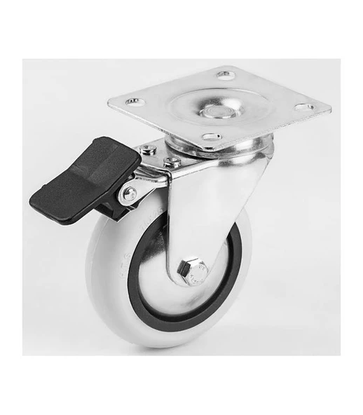 HTS 353 75x25 mm Frenli Tablalı Teker - 6