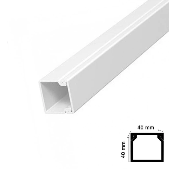 Avmdepo  Kablo Kanalı 40x40 mm 2 Metre - 8