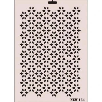 Rich New Seri N-154 Stencil 35x25 cm - 2