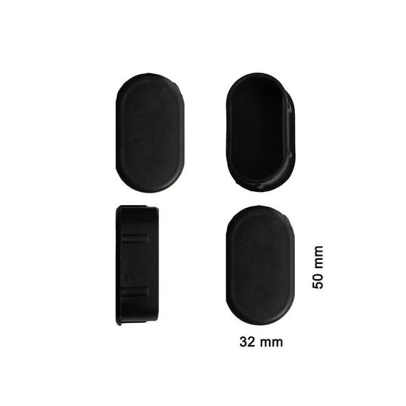 Avmdepo  Oval Profil İç Tapa 32x50 mm 4 Adet - 10