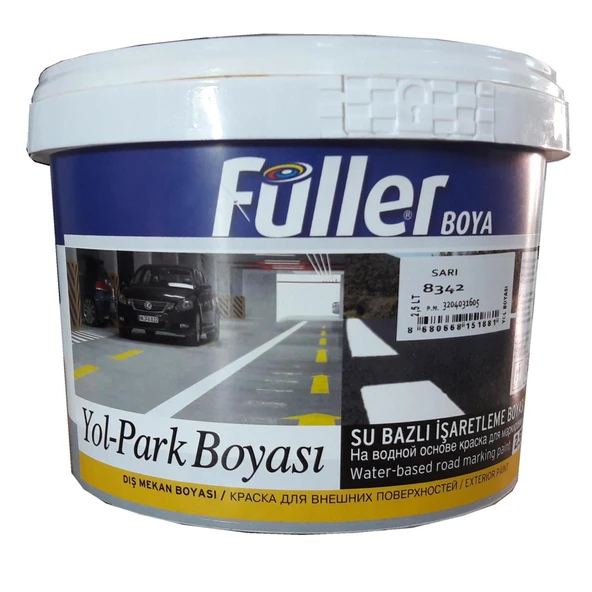 Füller Sarı Yol Çizgi Boyası 2,5 Litre Su Bazlı - 7