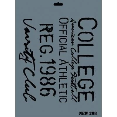 Rich New Seri N-208 Stencil 35x25 cm - 9