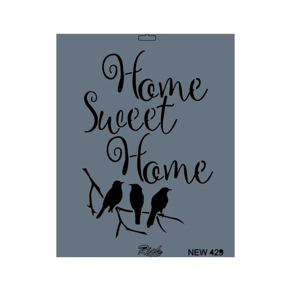 Rich New Seri N-429 Stencil 35x25 cm - 3