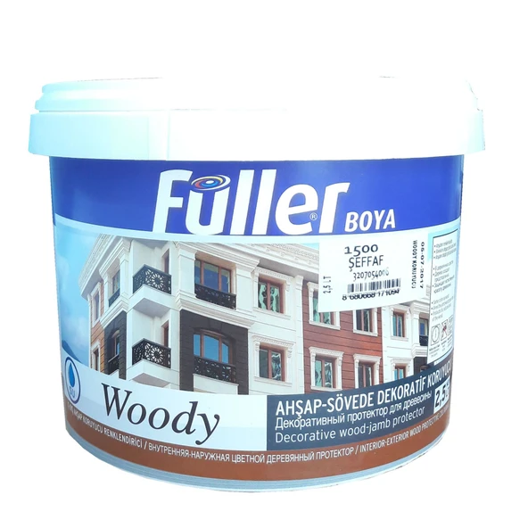 Füller Woody Su Bazlı Şeffaf Vernik 2,5 Litre - 9