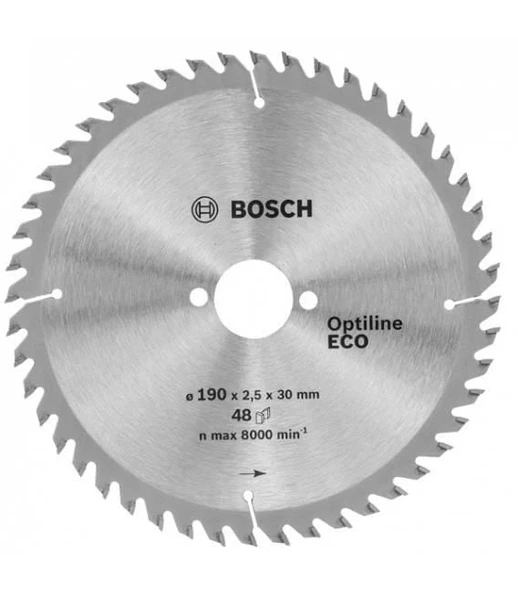 Bosch Optine Eco Daire Testere Bıçağı 190x30 mm 48 Diş 2 608 641 790 - 9
