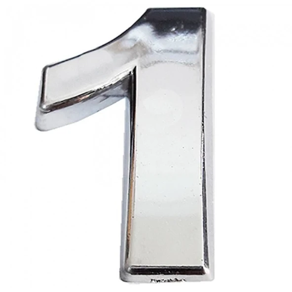 Cemax Krom Yapışkanlı 1 Rakamı 5 cm - 11