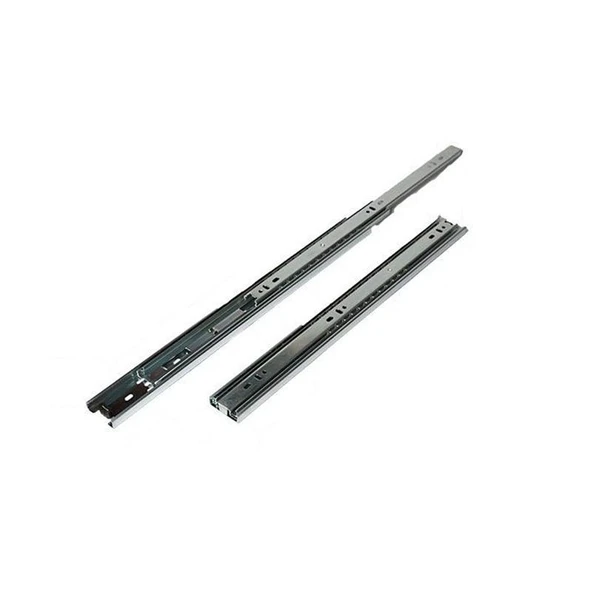 Avmdepo  Çift Açılım 45 mm Teleskopik Bilyeli Çekmece Rayı 35 Cm - 3