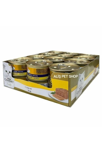 Gourmet Gold Kıyılmış Tavuklu Yetişkin Kedi Konservesi 85gr X 24 Adet ürün görseli 1