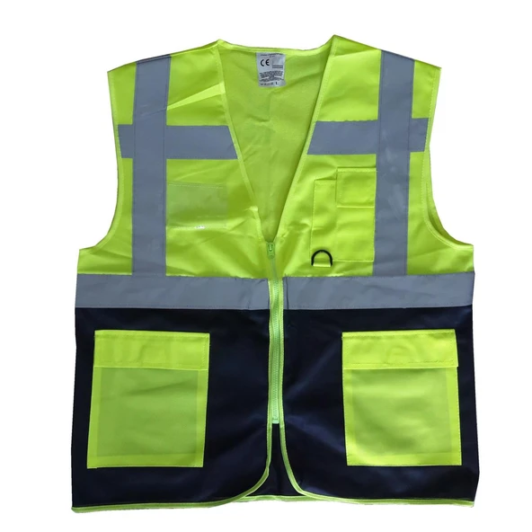 Avmdepo  Yönetici İkaz Yeleği Sarı/Lacivert XL Beden - 4