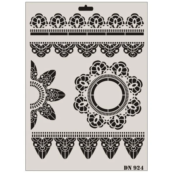 Rich Dantel Seri DN-924 Stencil 35x25 cm - 2