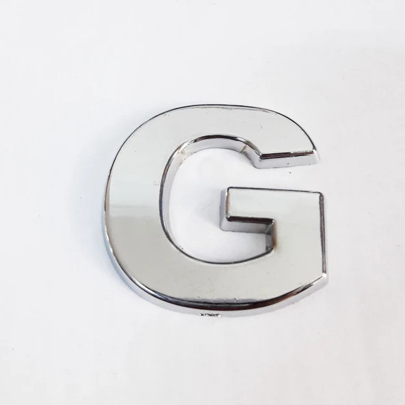 Cemax G Harfi 3,75 cm Krom Yapışkanlı - 9