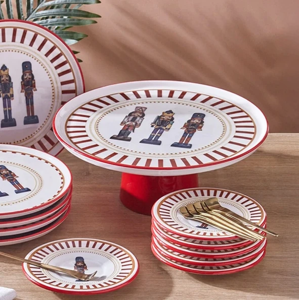 Fecra Kurşun Asker 19 Parça Sunum ve Servis Seti - 3