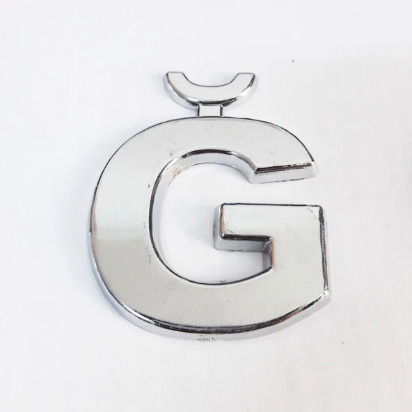 Cemax Ğ Harfi 3,75 cm Krom Yapışkanlı - 11