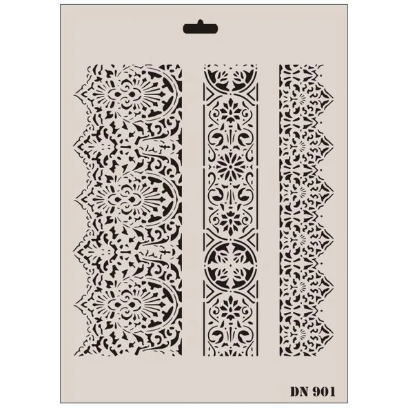 Rich Dantel Seri DN-901 Stencil 35x25 cm - 6
