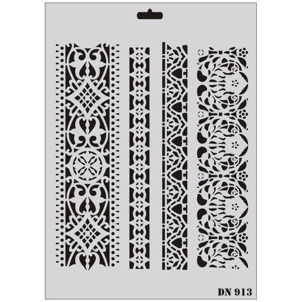 Rich Dantel Seri DN-913 Stencil 35x25 cm - 6