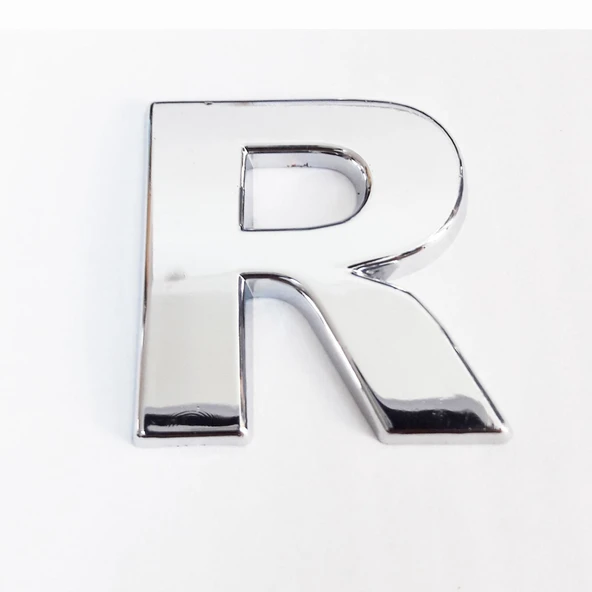 Cemax R Harfi 3,75 cm Krom Yapışkanlı - 6