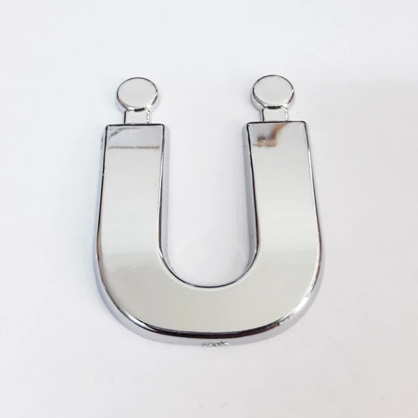 Cemax Ü Harfi 3,75 cm Krom Yapışkanlı - 9