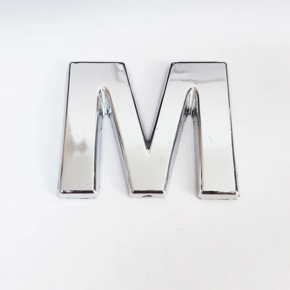 Cemax M Harfi 3,75 cm Krom Yapışkanlı - 11