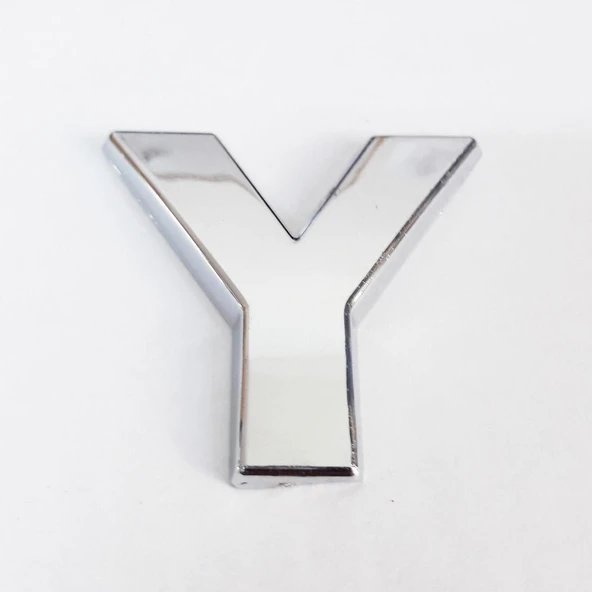 Cemax Y Harfi 3,75 cm Krom Yapışkanlı - 2