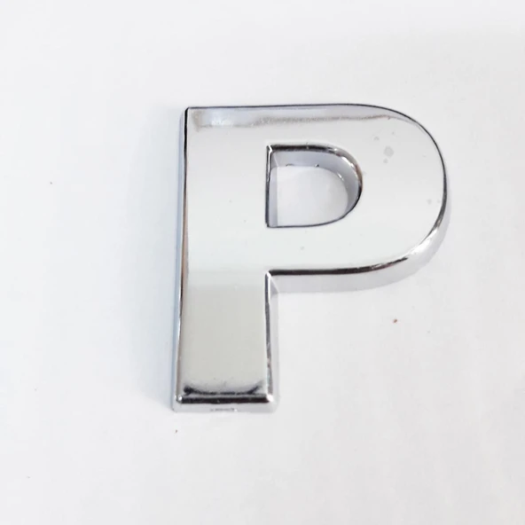 Cemax P Harfi 3,75 cm Krom Yapışkanlı