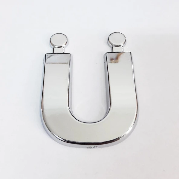 Cemax Ü Harfi 3,75 cm Krom Yapışkanlı - 3