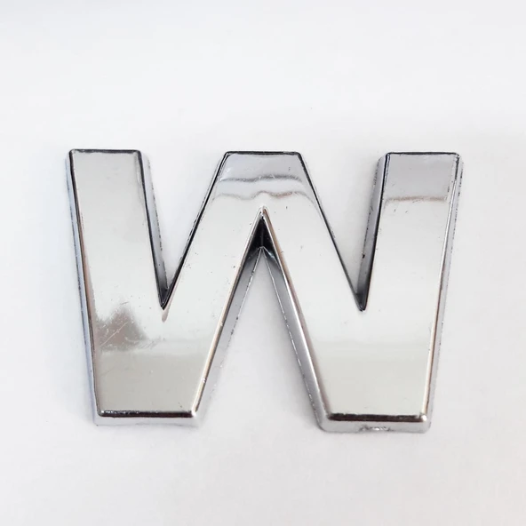 Cemax W Harfi 3,75 cm Krom Yapışkanlı - 6