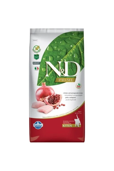 N&D Prime Tahılsız Kitten Tavuklu Narlı Yavru Kedi Maması 5 Kg - Resim 2