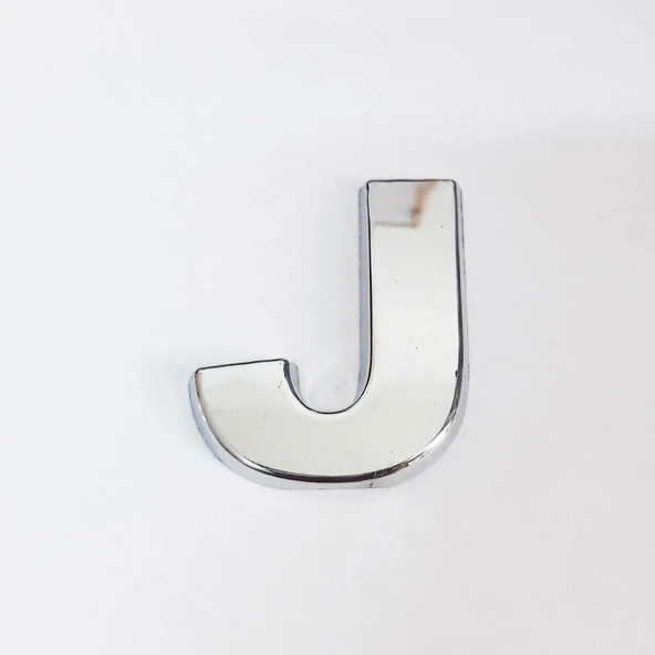 Cemax J Harfi 3,75 cm Krom Yapışkanlı - 4