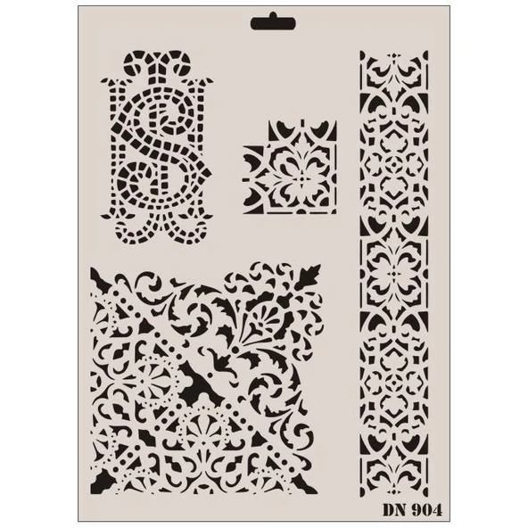 Rich Dantel Seri DN-904 Stencil 35x25 cm - 3