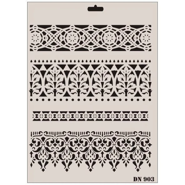 Rich Dantel Seri DN-903 Stencil 35x25 cm - 4